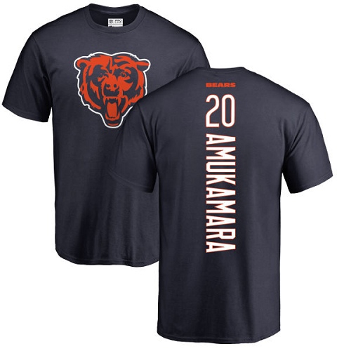 Chicago Bears Men Navy Blue Prince Amukamara Backer NFL Football #20 T Shirt->nfl t-shirts->Sports Accessory
